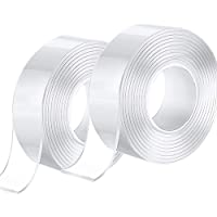 6M Cinta de doble cara Lavable- Reutilizable Nano Tape- Cinta Adhesiva Doble Cara Extra Fuerte- Transparente Traceless…